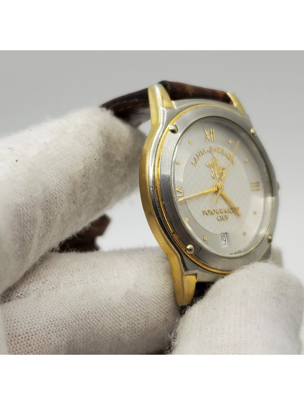 A Santa Barbara Polo Racquet Club Swiss Womens Watch ETA Movement New Battery